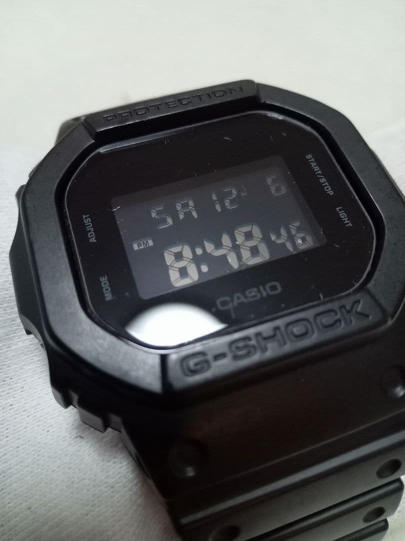 G-SHOCK　DW-5600BB　ブラック　9Hガラスフィルム装備　美品
