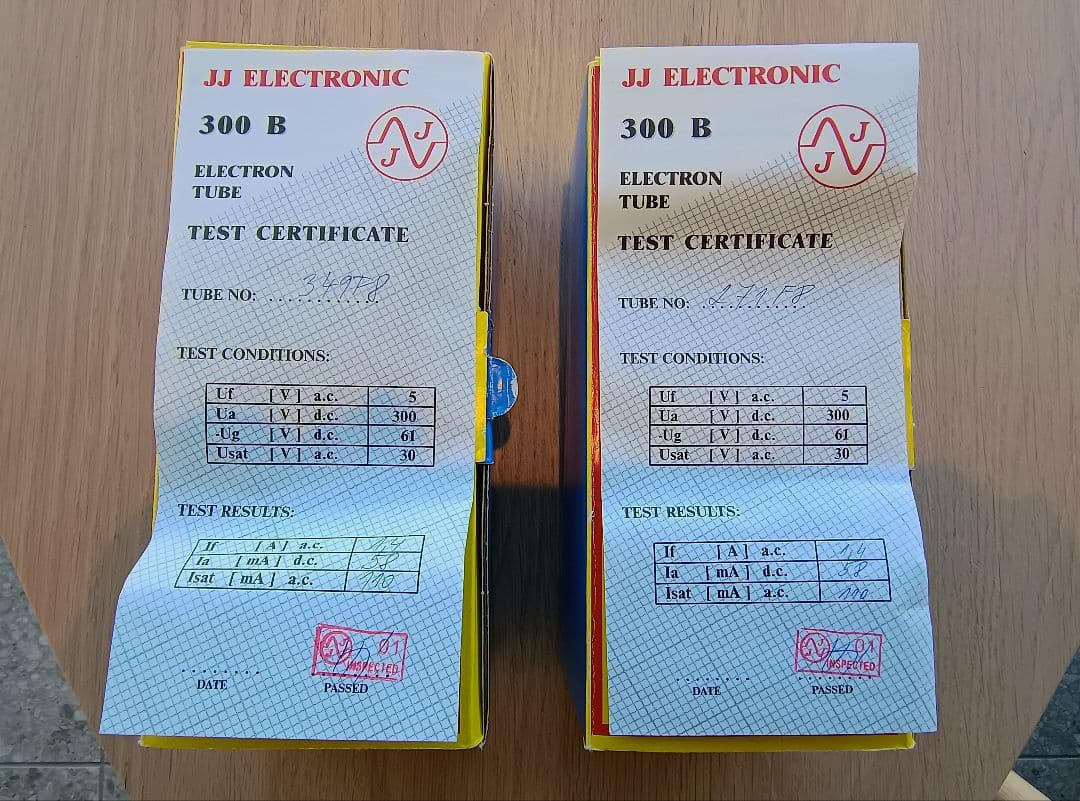 JJ ELECTRONIC 300B 真空管