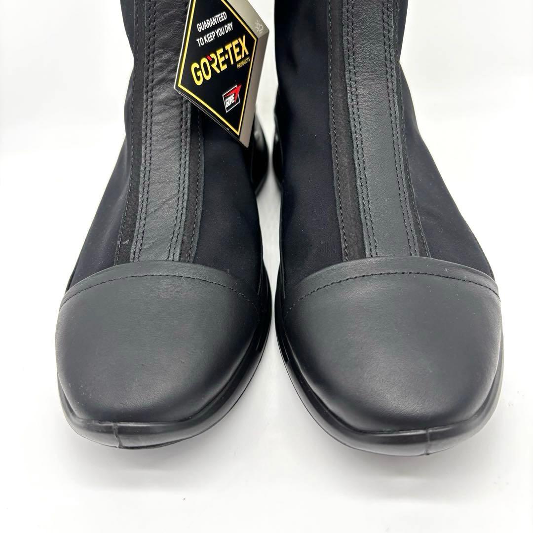 【新品・タグ付】エコー レインシューズ ゴアテックス ブラック 24.5