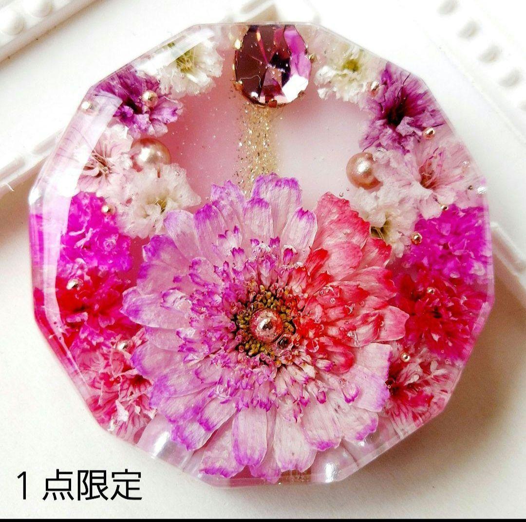 キラ　レジン　ヘアゴム　ポニーフック　ブローチ