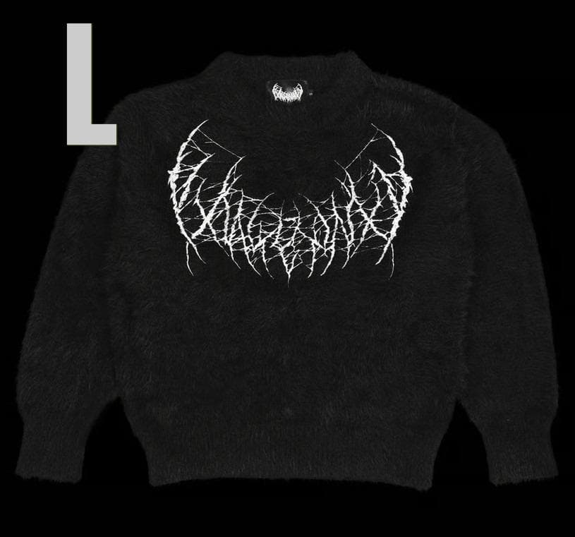 トップス YXNGBRATZ YB Logo Knit Black L