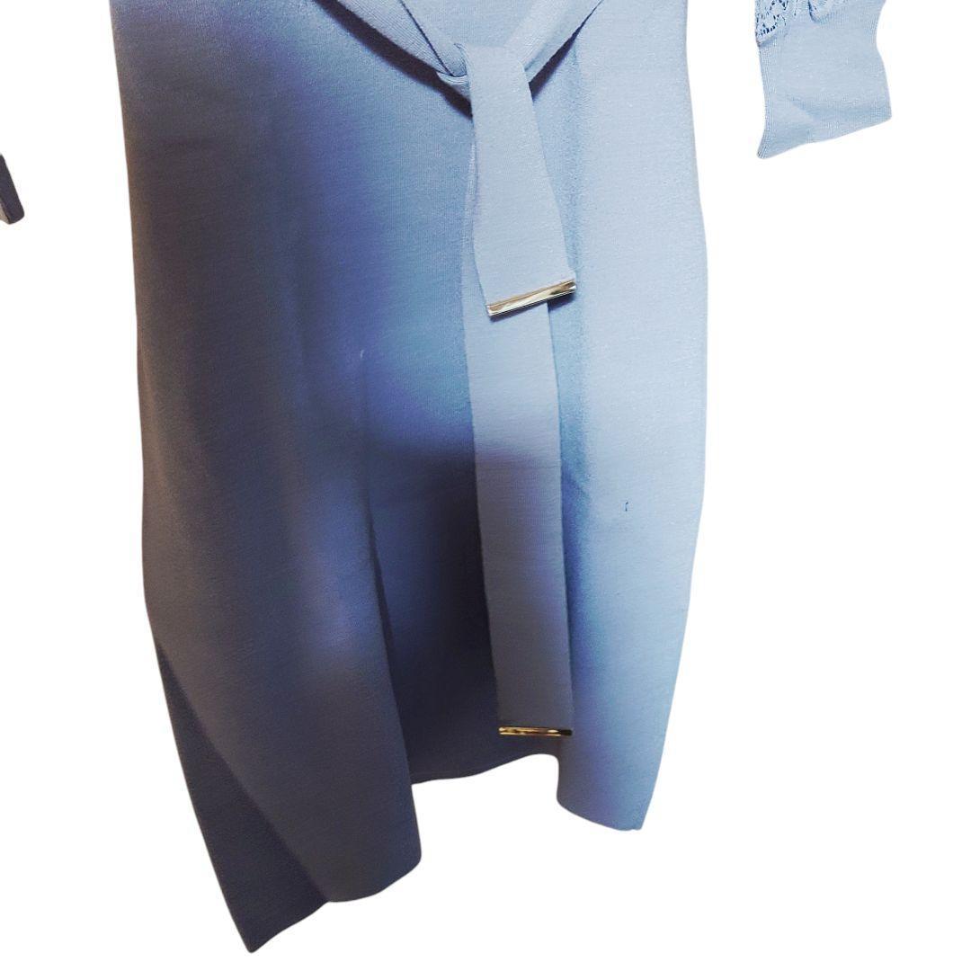 【なっちゃん】美品 PINKY&DIANNE レース袖ラベンダーワンピース