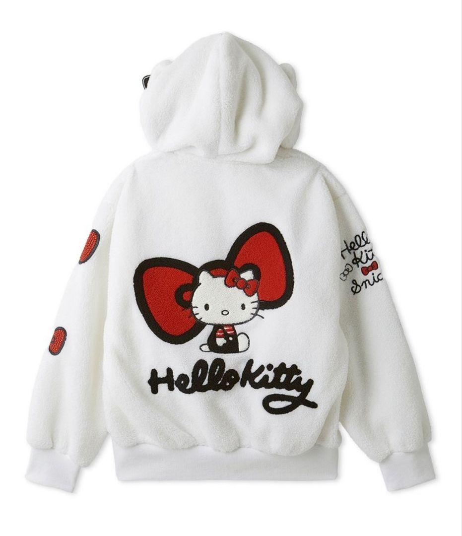 【新品 タグ付】 【HELLO KITTY】プレミアムパーカー OWHT 白