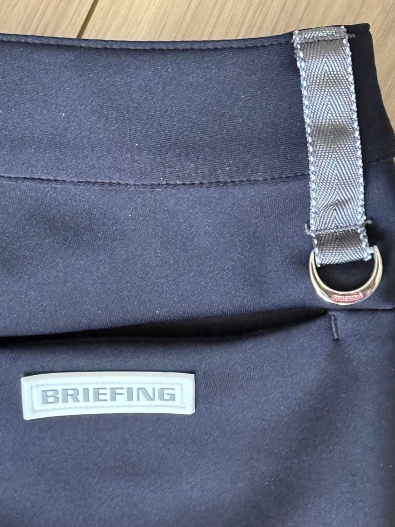 BRIEFING ブラック ロゴ入り パンツ