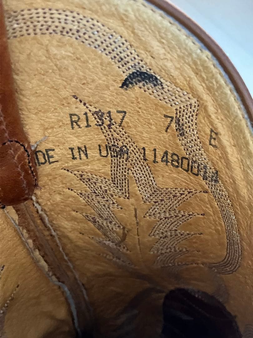 N*o様 Tony Lama ブラウンウエスタンブーツ　25cmくらい