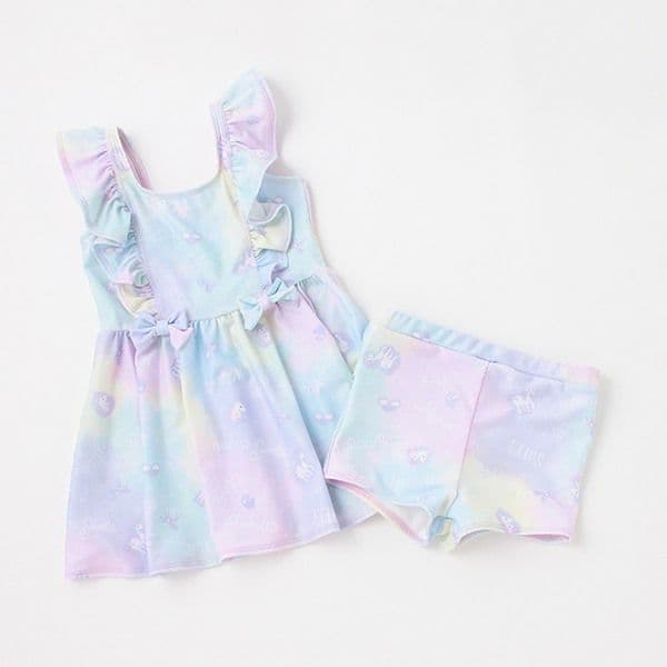 140㎝ 3点set セパレート 水着 ラッシュガード 新品 メゾピアノ