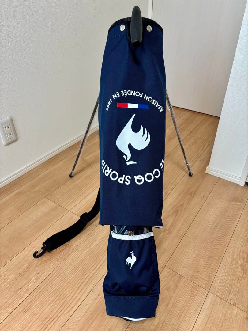 【新品未使用】LE COQ SPORTIF スタンド式キャディバッグ ネイビー
