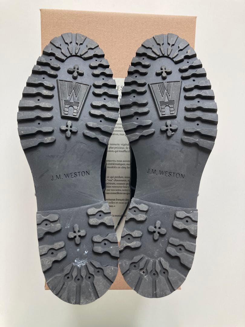 J.M. WESTON 黒 レザー レースアップシューズ oxford