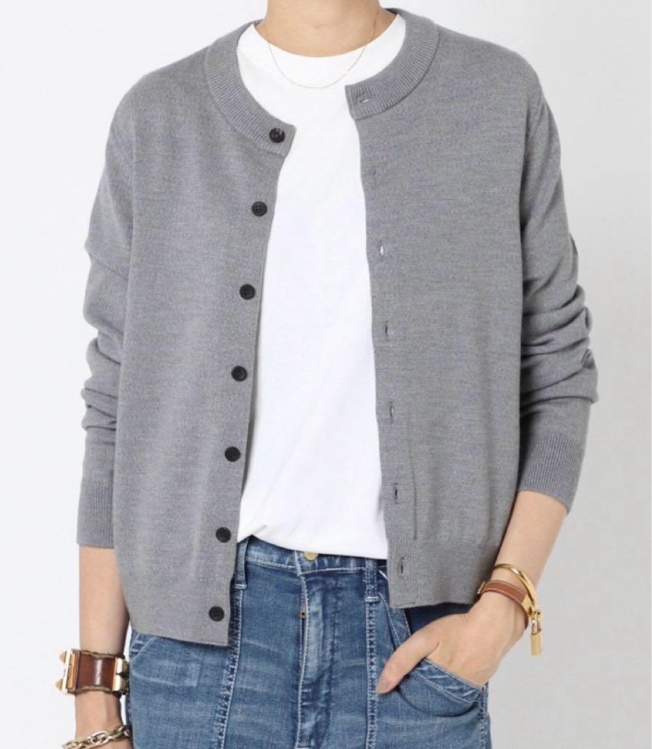 Deuxieme Classe WISH クルーネック カーディガン グレー