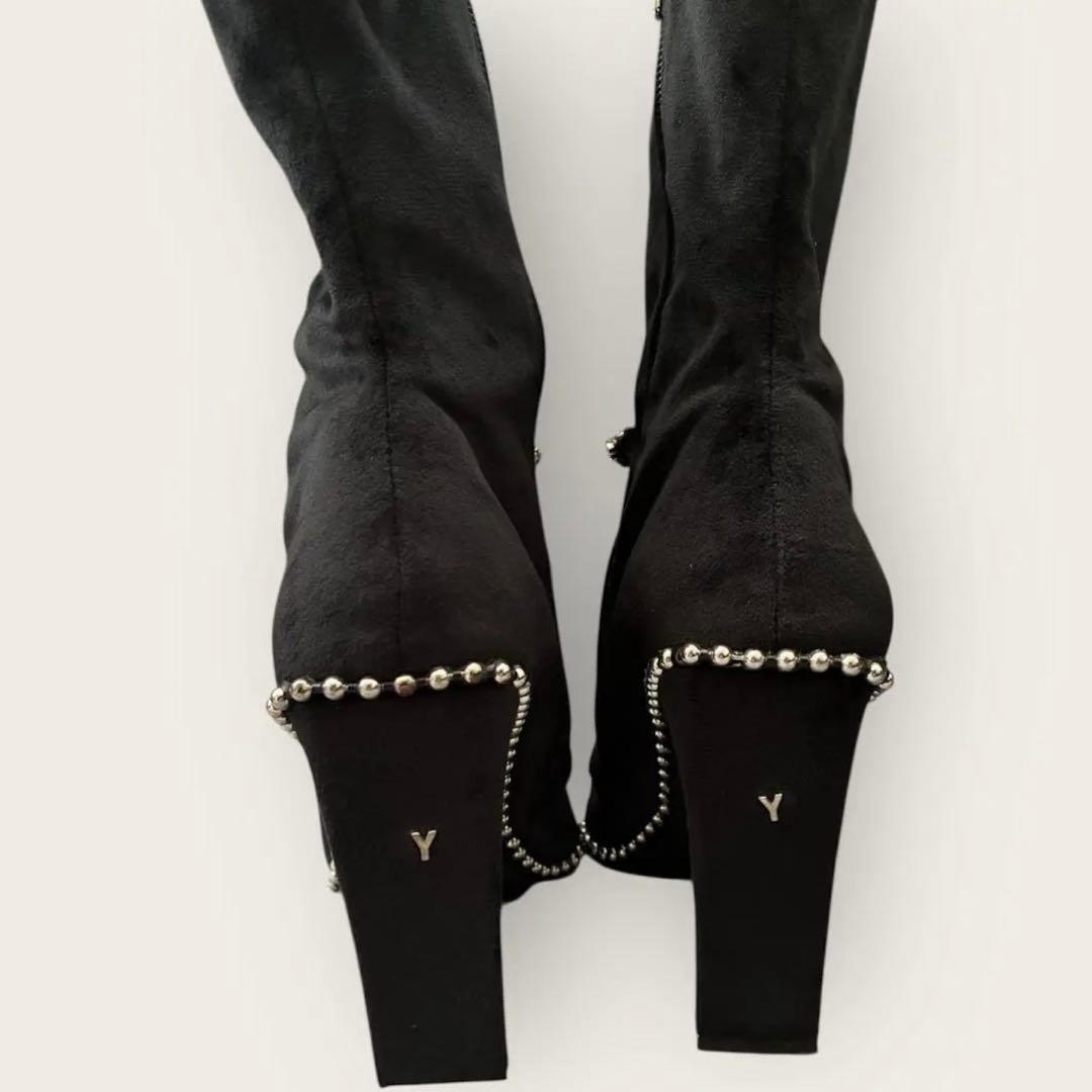 【激レア】YELLO ブーツ ビジュー　y2k 平成ギャル