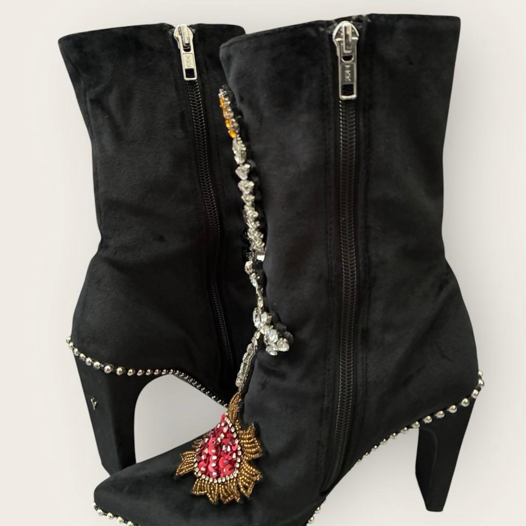 【激レア】YELLO ブーツ ビジュー　y2k 平成ギャル