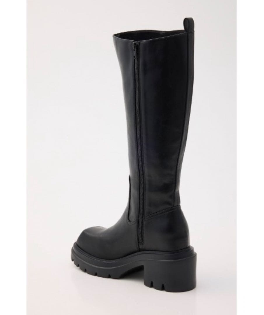 SQUARE TOE KNEE BOOTS スクエア トゥニー ロングブーツ