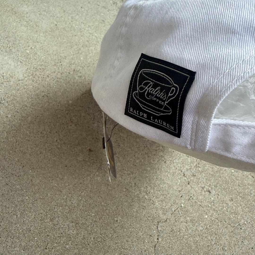 ポロラルフローレン　ラルフズコーヒー　キャップ　帽子　白　ホワイト