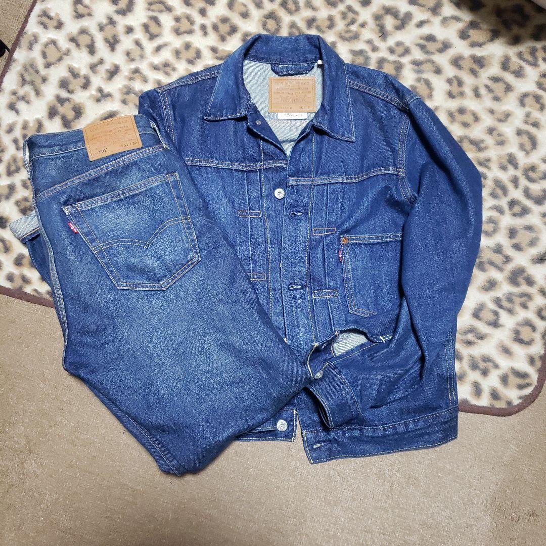 リーバイスセットアップ1st デニムジャケット　リーバイスプレミアムセットアップ