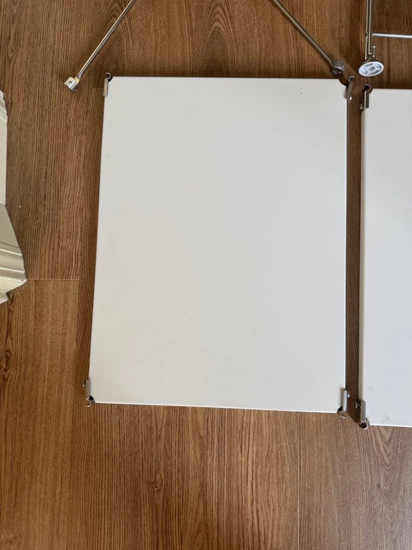 無印良品　ステンレスユニットシェルフ　ライトグレー　56センチ