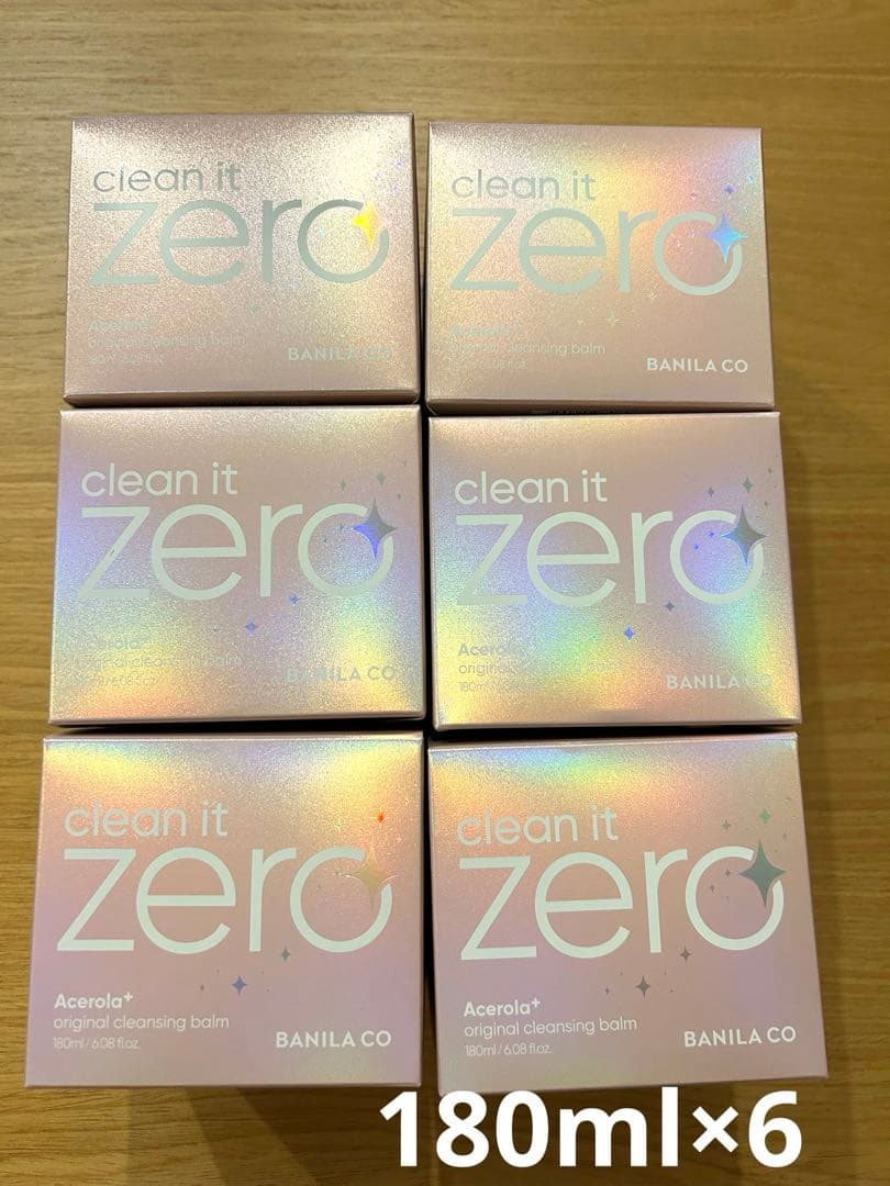 バニラコ クリーンイットゼロクレンジング 180ml6個セット 大容量