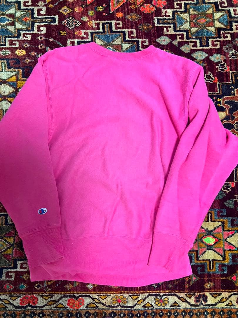 さ*げ様 90s CHAMPION REVERSE WEAVE USA製、ピンク