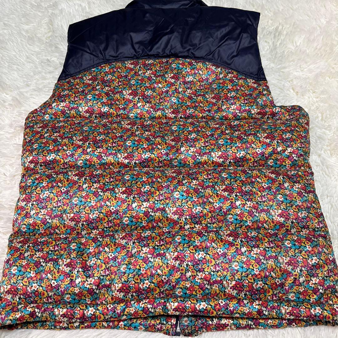 【希少】ノースフェイス　パープルレーベル　ヌプシ　ダウンベスト　花柄　別注　L