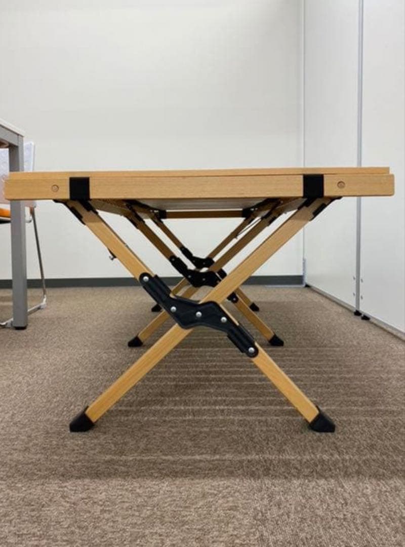 ハイランダー　ウッドロールトップテーブル　120