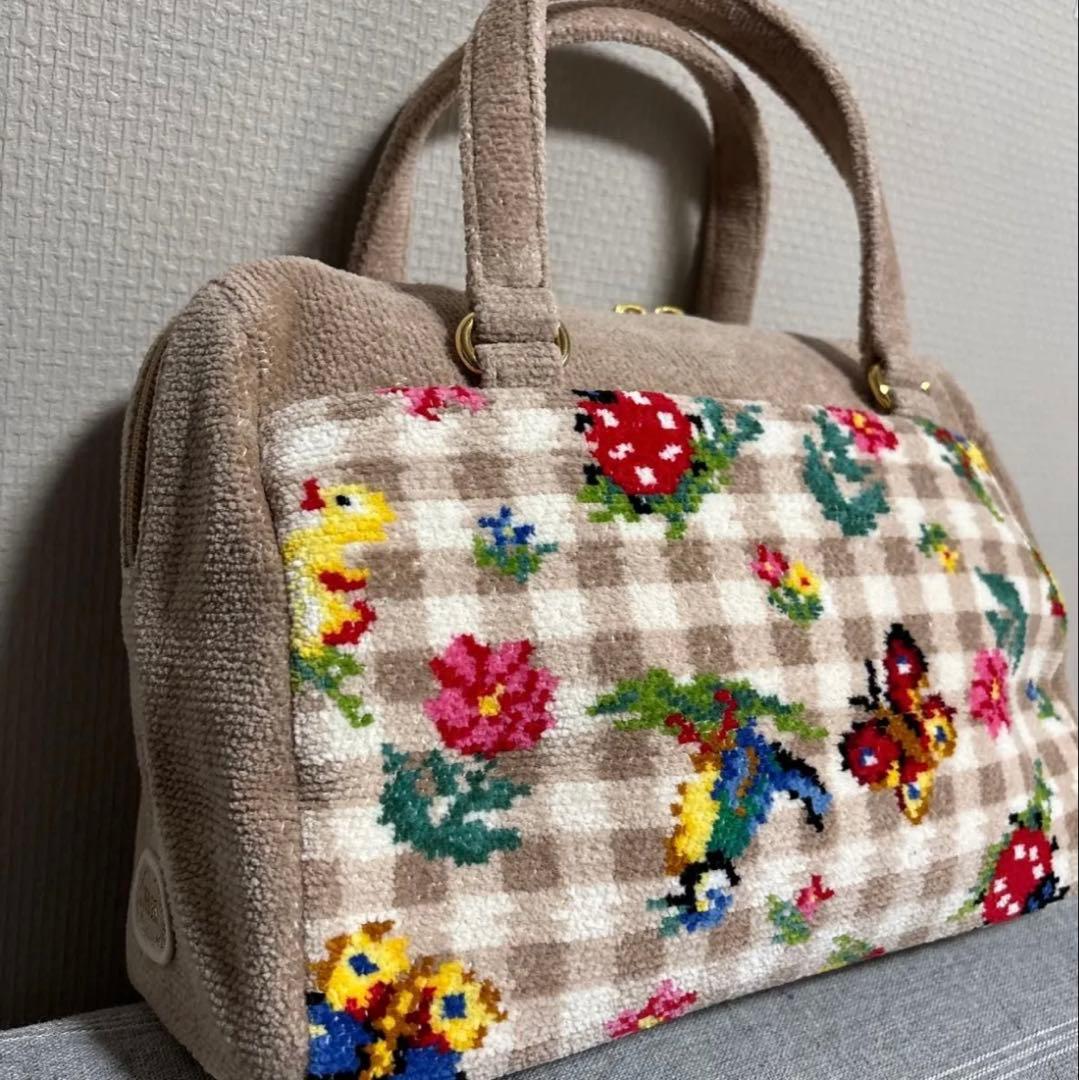 新品　フェイラー　ハイジチェック　ミニボストンバック