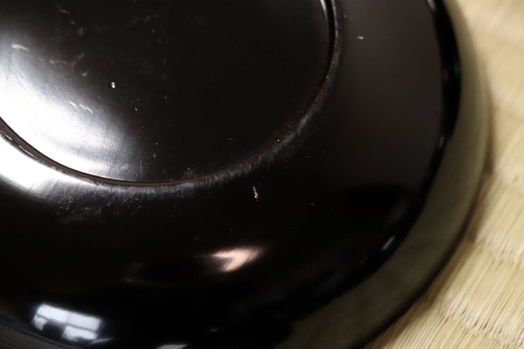 漆芸 鳥図 金蒔絵 黒塗 木皿 二十客 水鳥 川蝉 小皿 木製漆器【MA471】