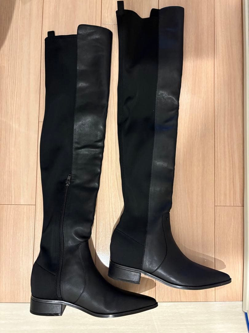YELLO DRAMA FLAT LONG BOOTS Lサイズ
