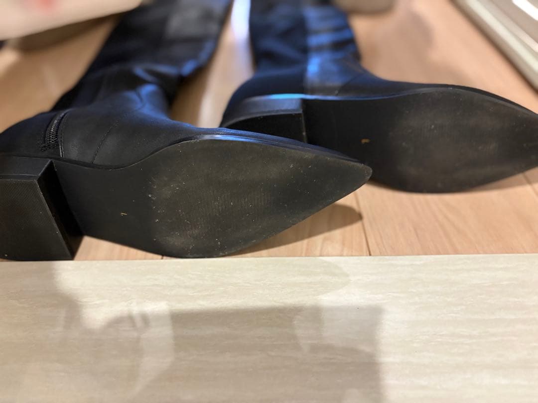 YELLO DRAMA FLAT LONG BOOTS Lサイズ