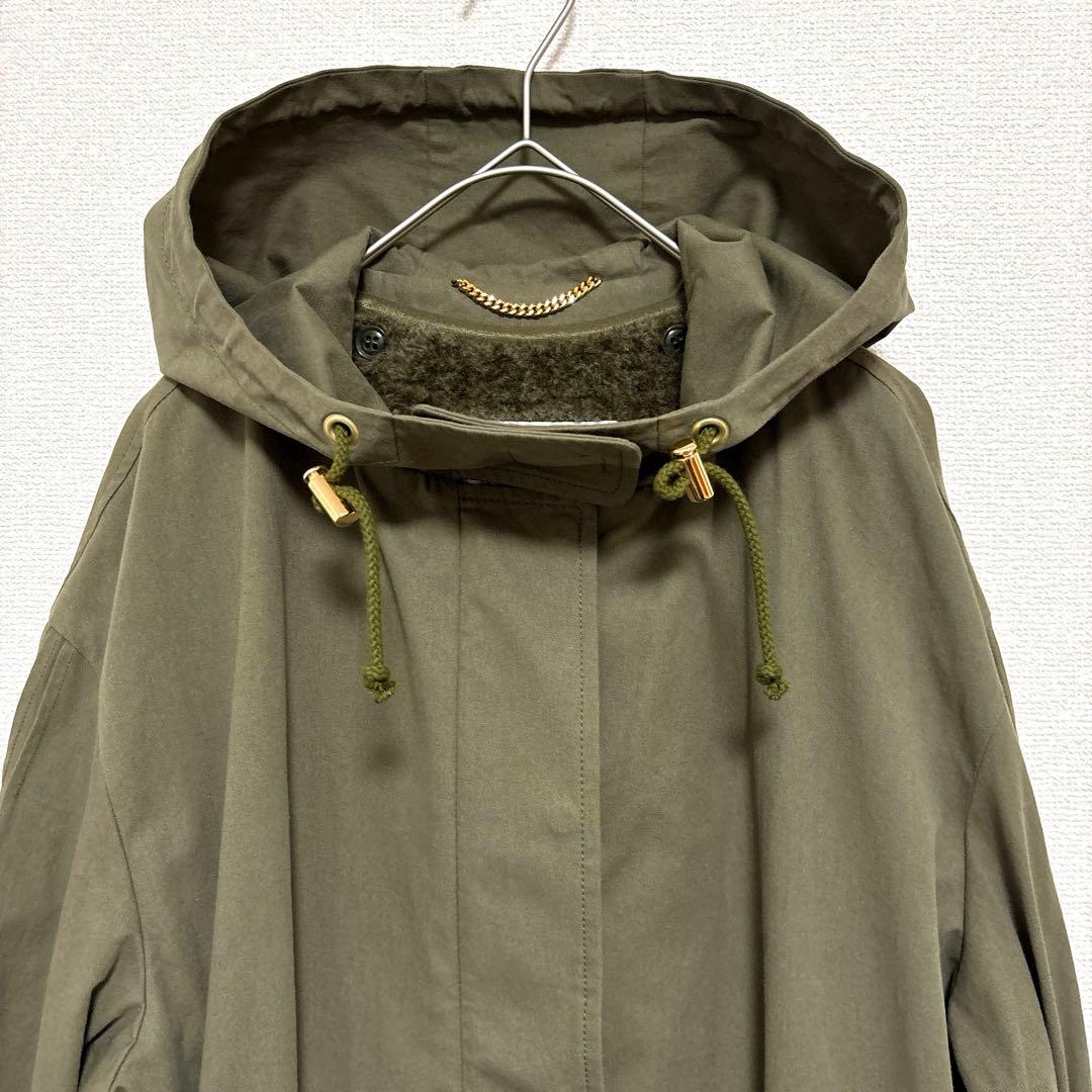 極美品✨ミューベル 【定価5.8万】モッズコート ロング 2WAY カーキ 36