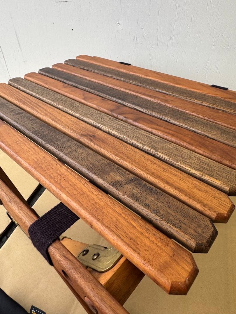 最終値下げ　 ノラズ　サイドテーブル特注品ウォールナット／ミリタリーNora's