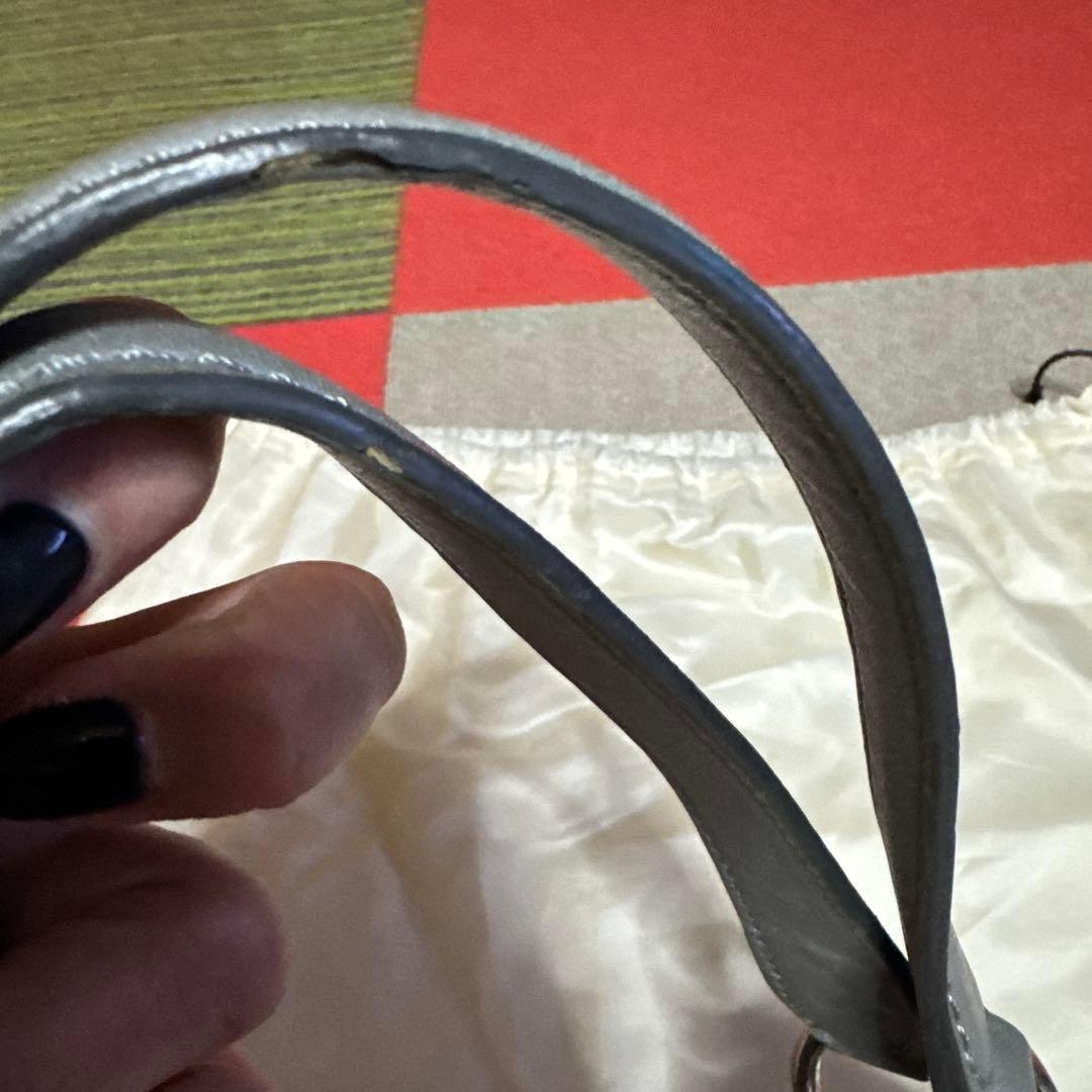 コーチ　オプアートシルバー　ハンドバッグ