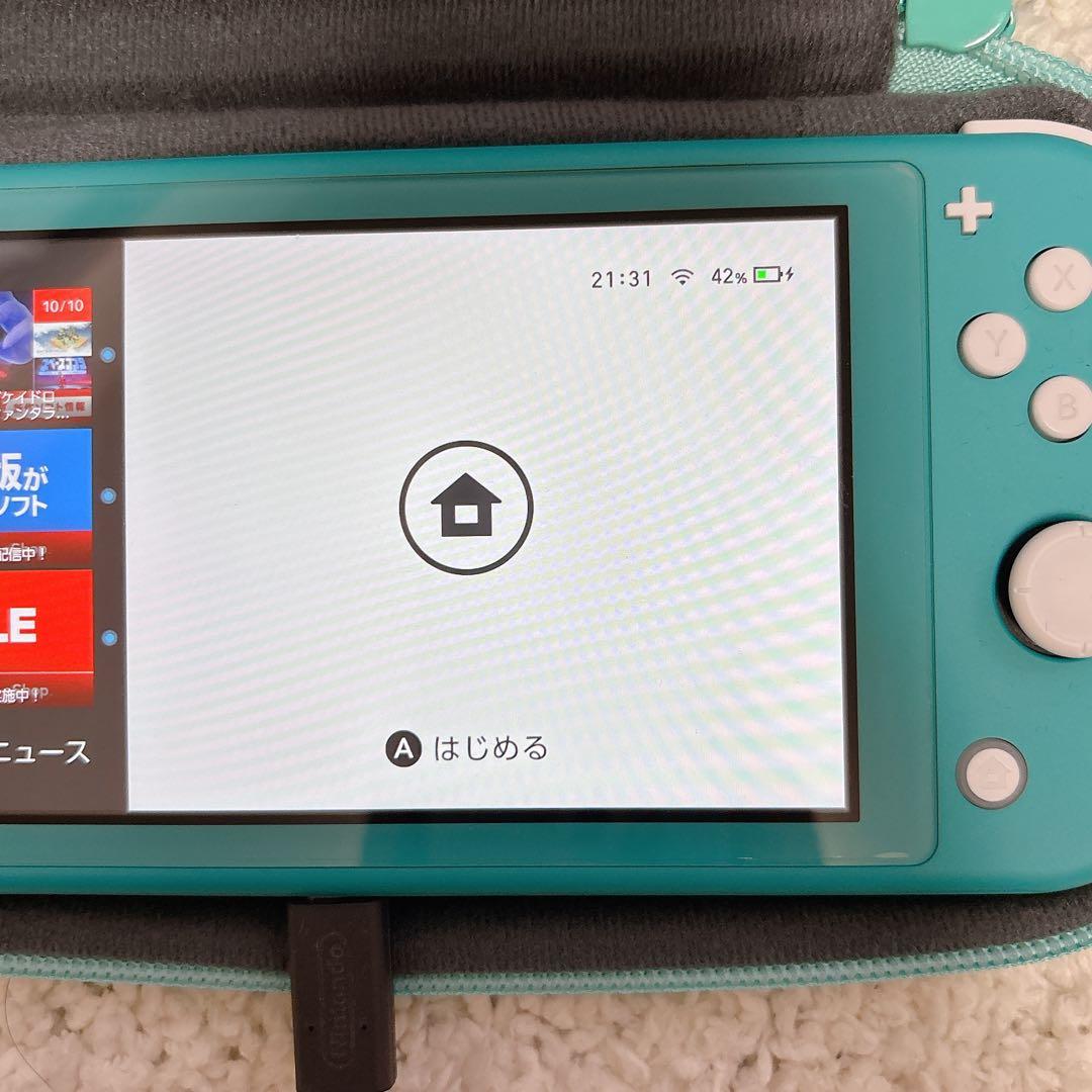 Switch Lite ターコイズ 本体 ケース付き★最終値下中