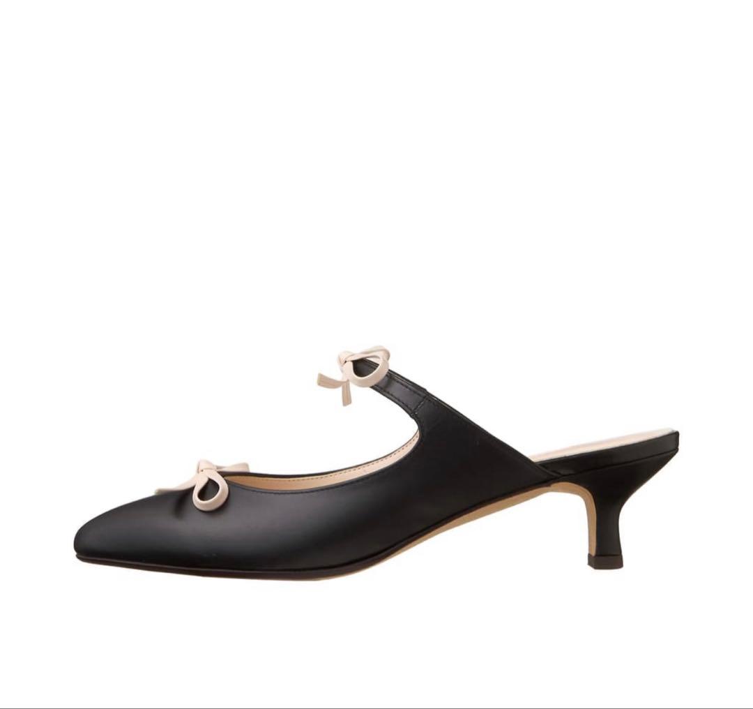 【今期販売中】DIANA リボン付きポインテッドトゥミュール S