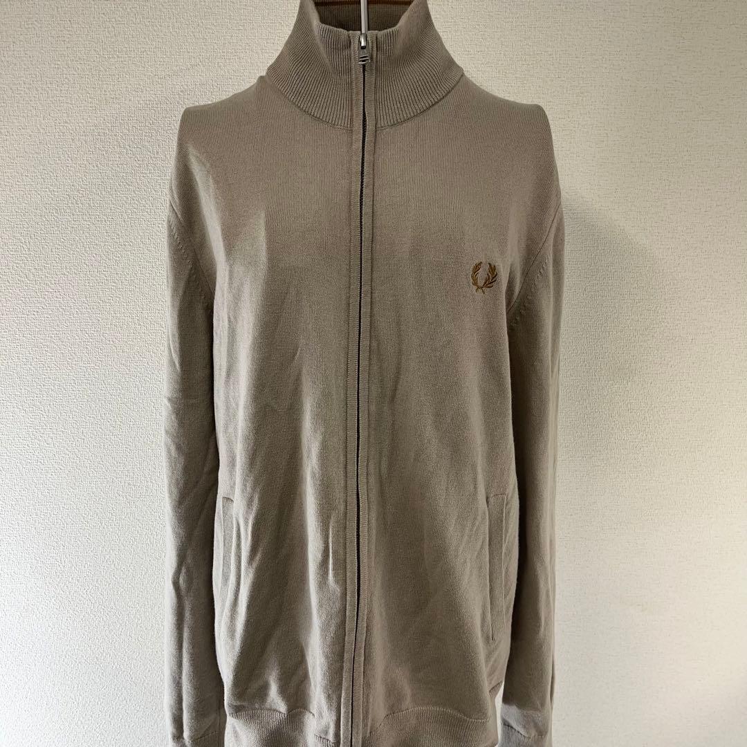 FRED PERRY フレッドペリー ジップアップ ニット ハイネック 月桂樹