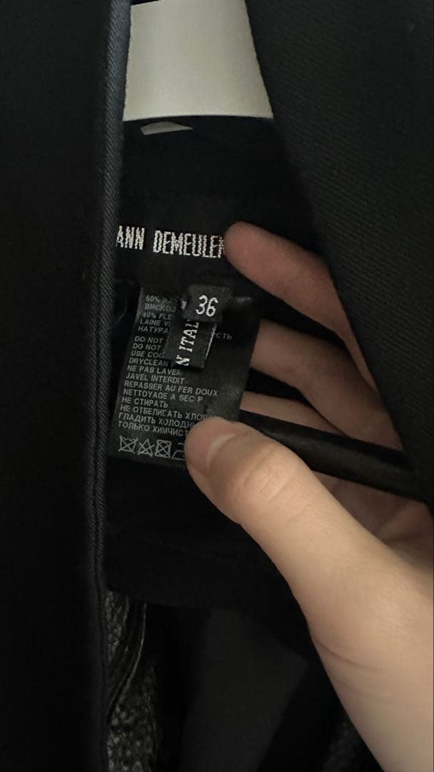 Ann Demeulemeester 16AW ショートジャケット