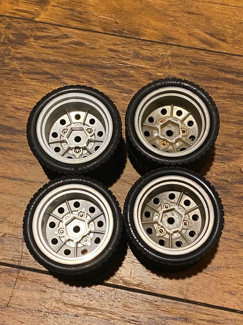 1/14 トラック トレーラー用ホイール 単車 4t 3軸 4軸 扁平 美品