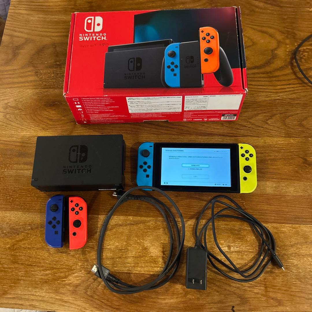 Nintendo Switch 本体 青・黄 Joy-Con付き