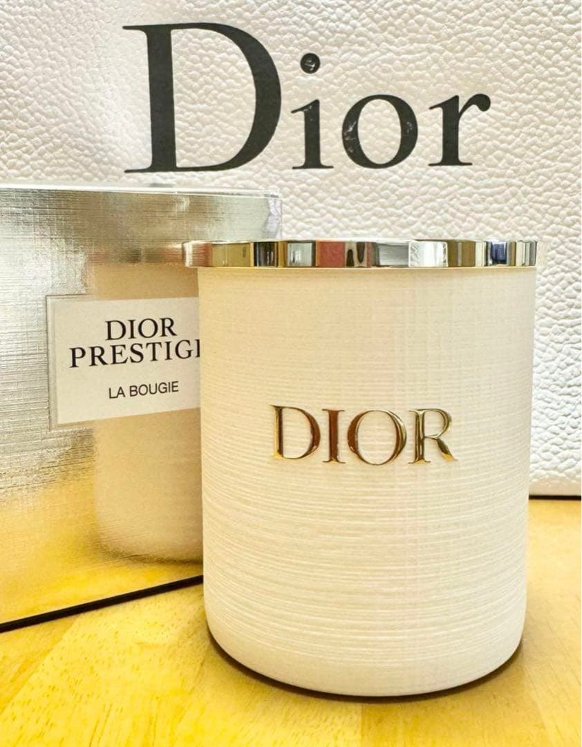 Dior キャンドル　コットンケース　2点セット