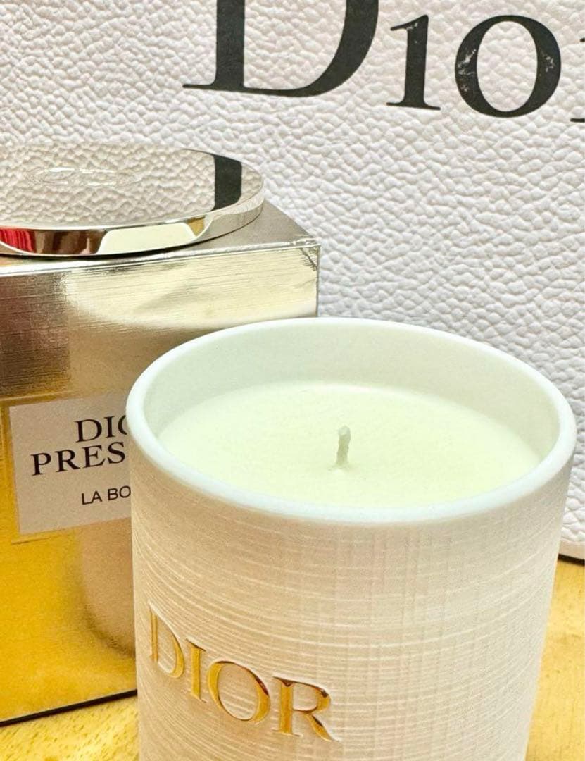 Dior キャンドル　コットンケース　2点セット