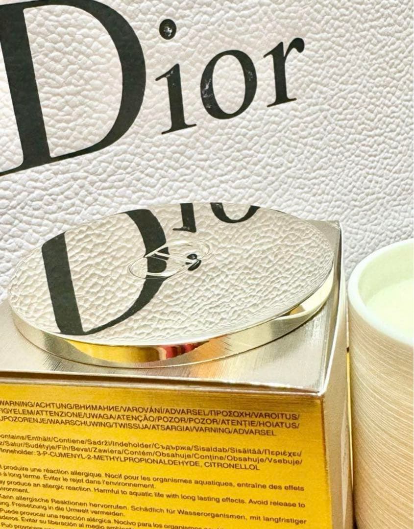 Dior キャンドル　コットンケース　2点セット