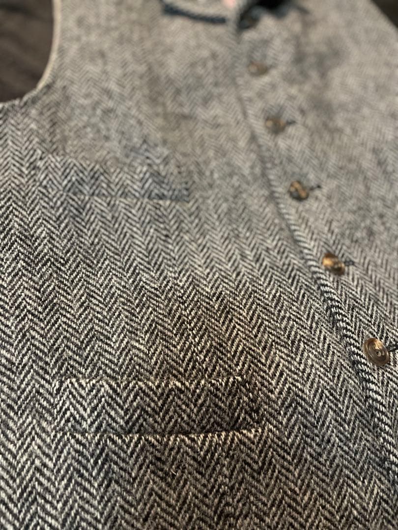 【マロリーベスト】ナイジェルケーボン × ハリスツイードＬサイズ