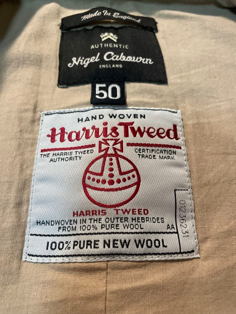 【マロリーベスト】ナイジェルケーボン × ハリスツイードＬサイズ
