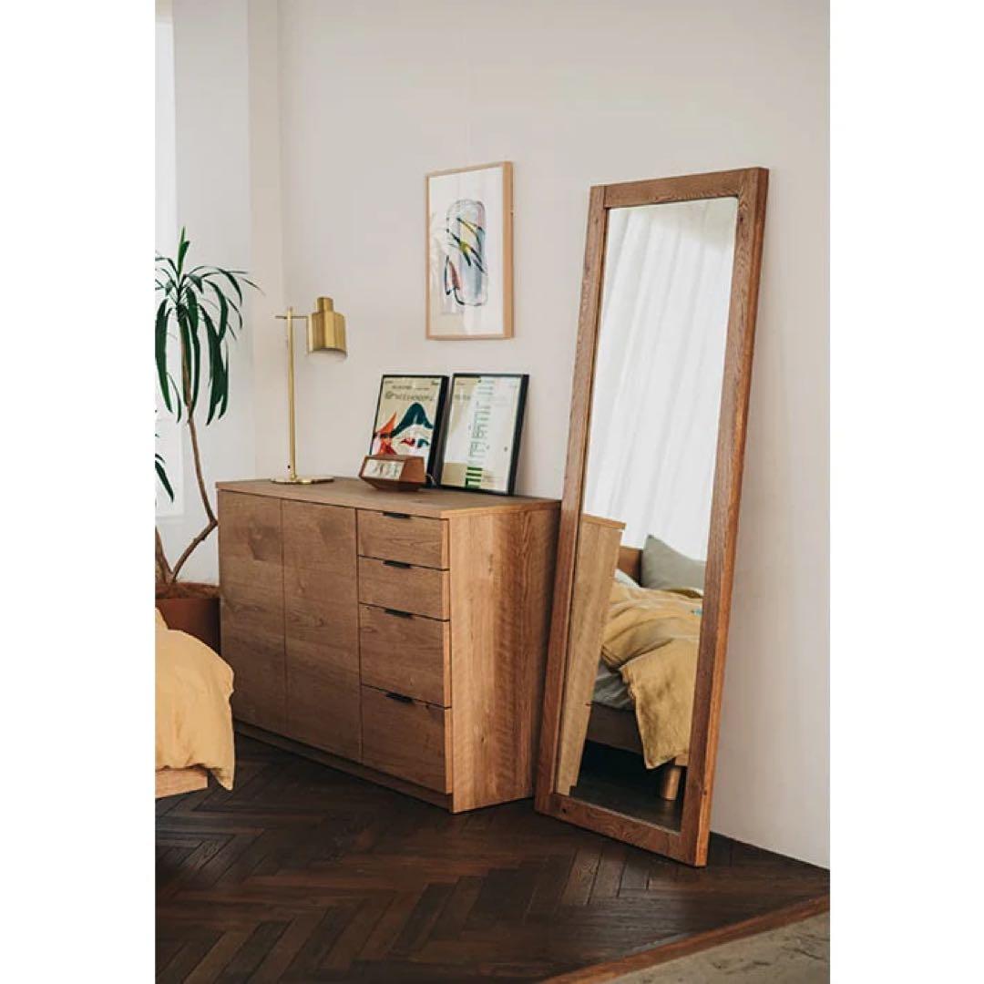 【美品】unico ADDAY(アディ) ミラー 全身鏡