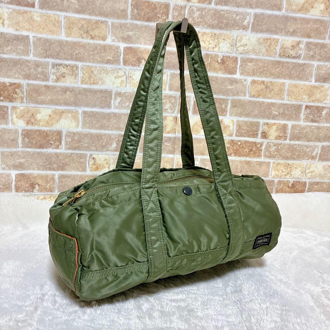 美品✨希少 ポーター タンカー ダッフル ミニボストンバッグ　 セージグリーン
