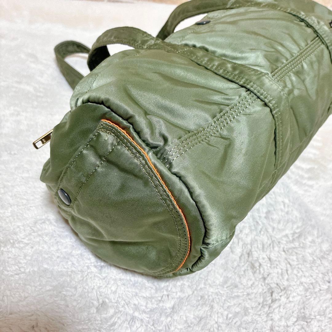 美品✨希少 ポーター タンカー ダッフル ミニボストンバッグ　 セージグリーン