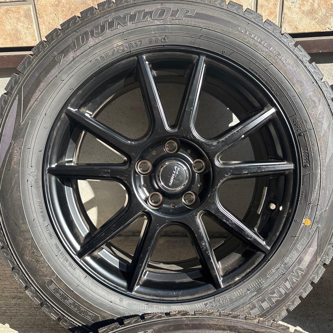 アルファード スタッドレスタイヤホイール付き 225/60 17インチ