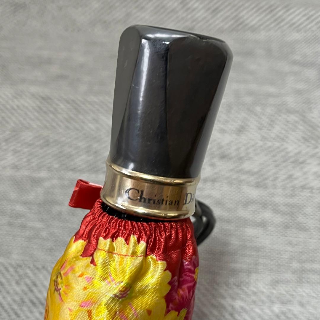 希少　Christian Dior ロゴ総柄　フラワー　花総柄　折りたたみ傘