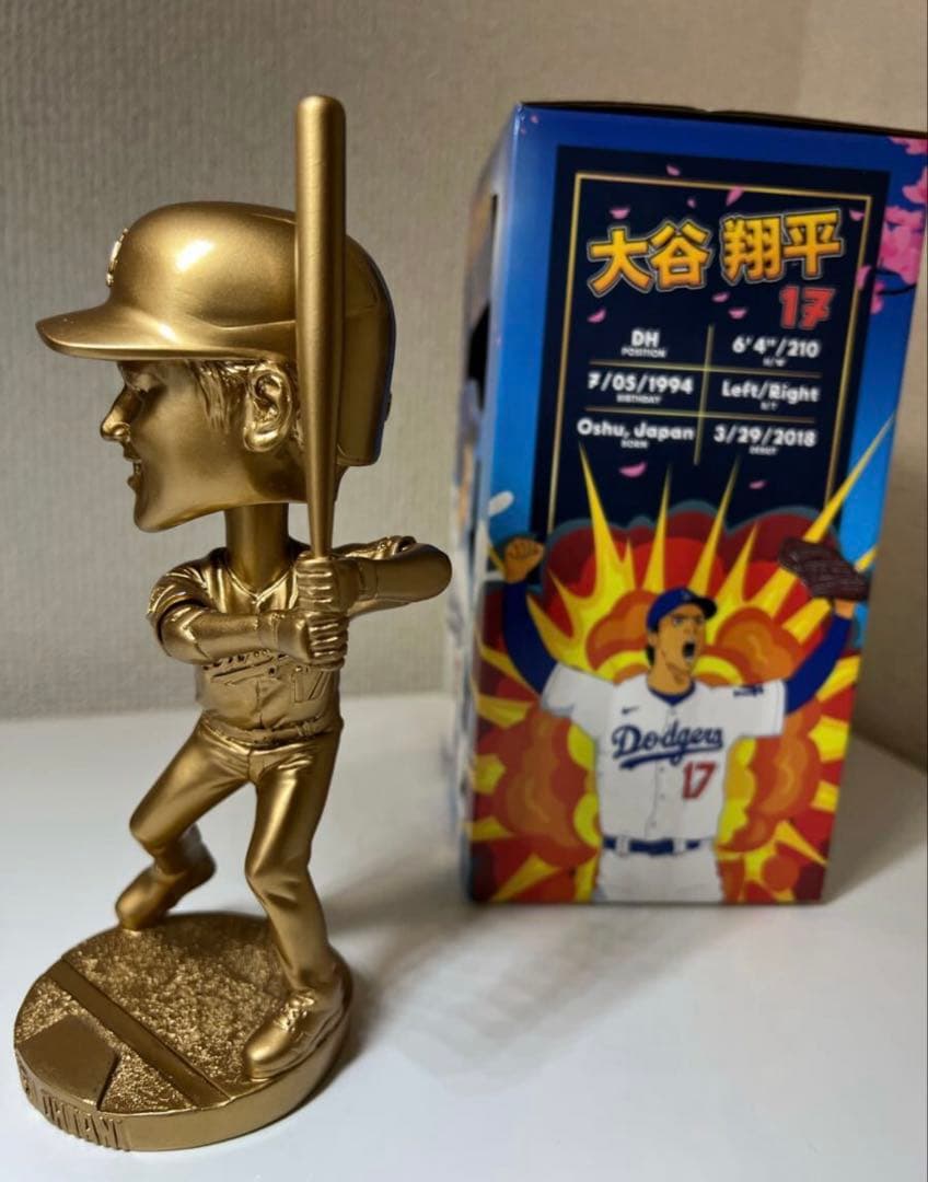 大谷翔平　ボブルヘッド　ゴールド　年間シート会員限定　ドジャース