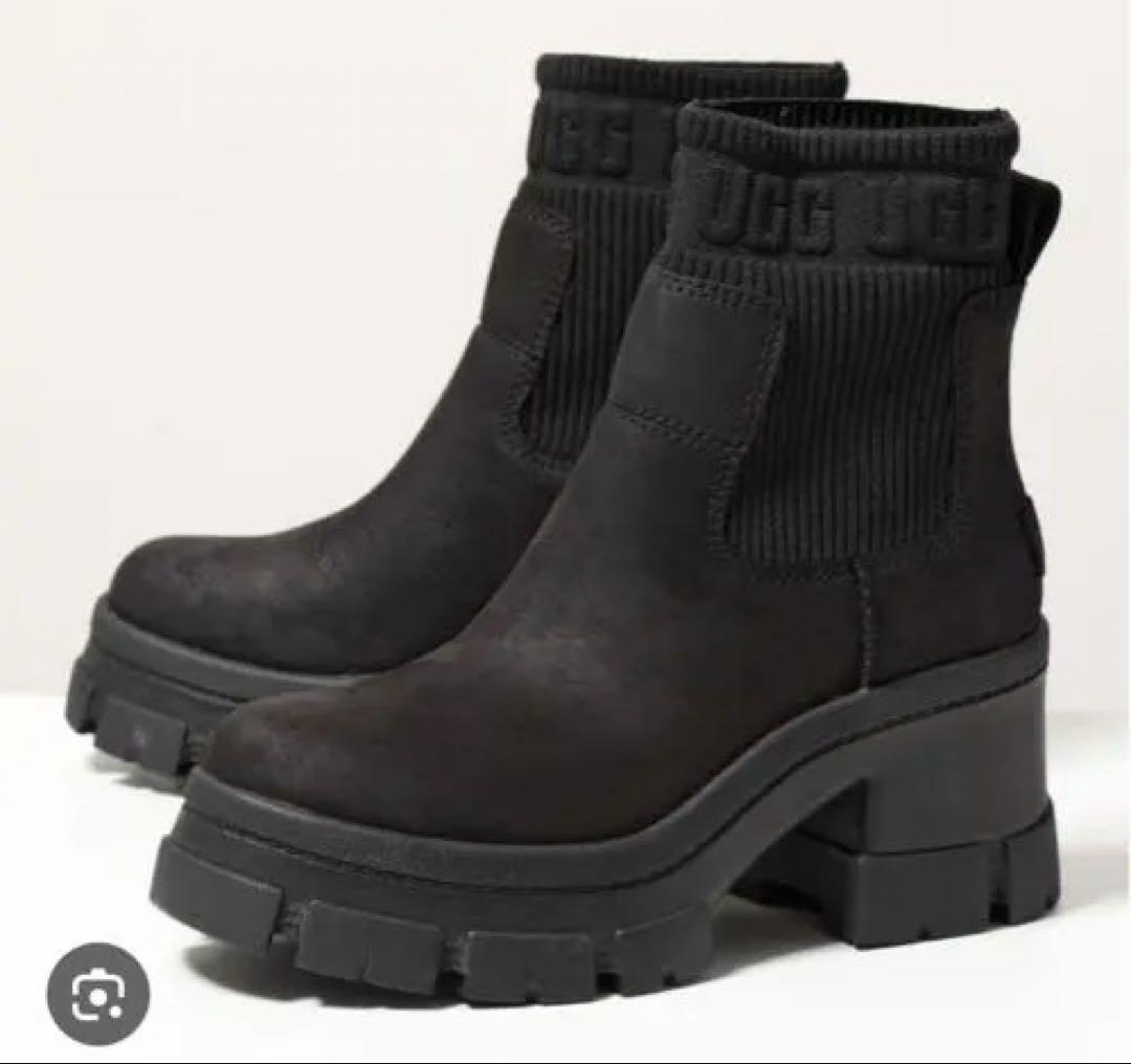 UGG Brooklyn Chelsea ブラック サイドゴアブーツ