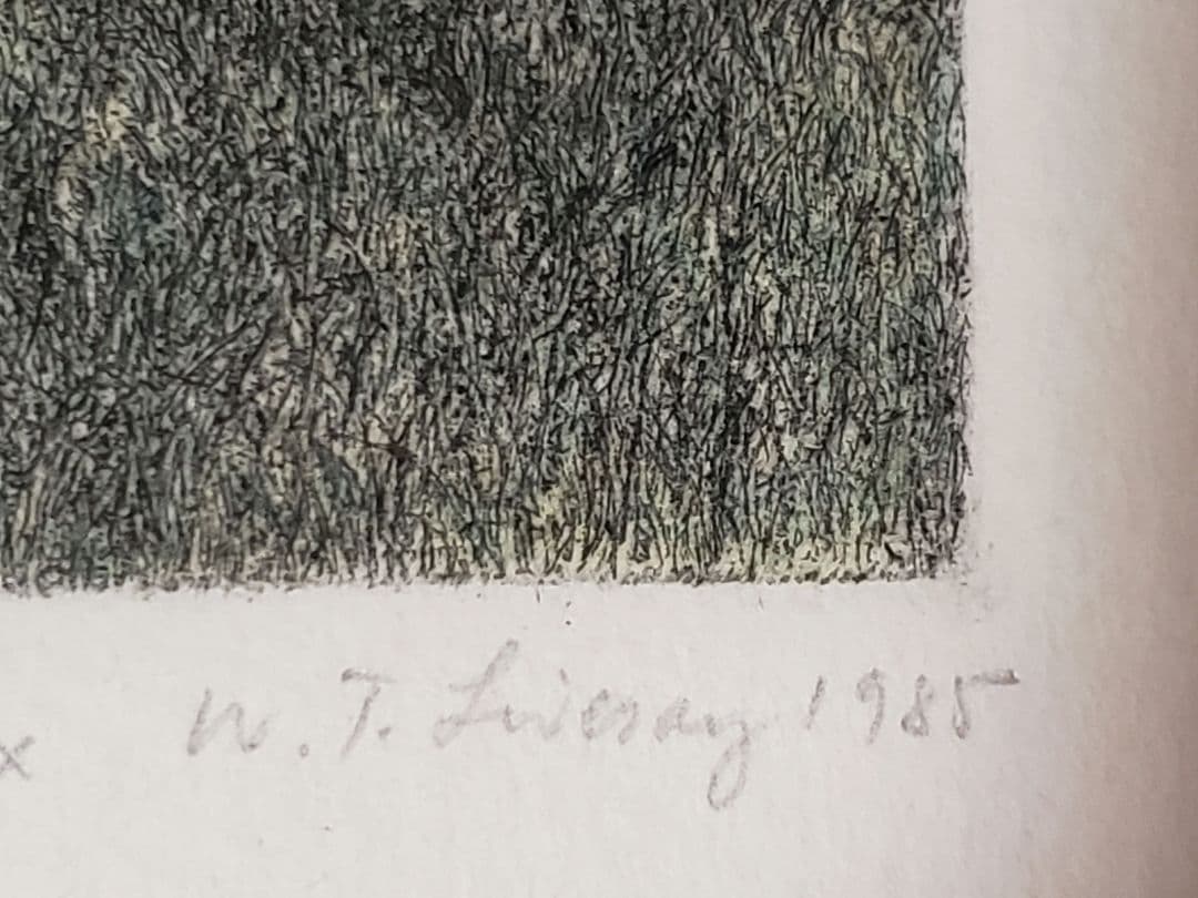 銅版画 冬の樹 1985年