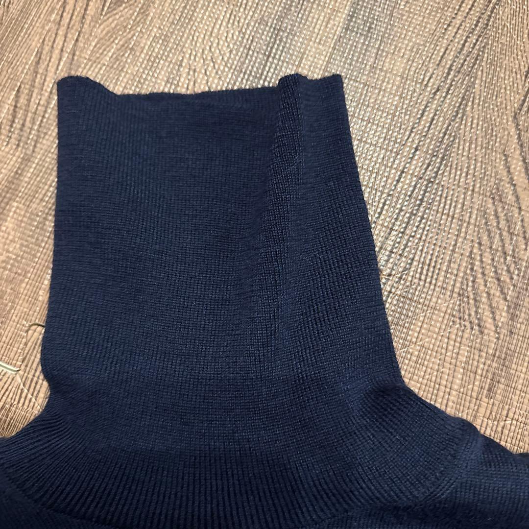 ZANONE タートルネック　46サイズ　ネイビー